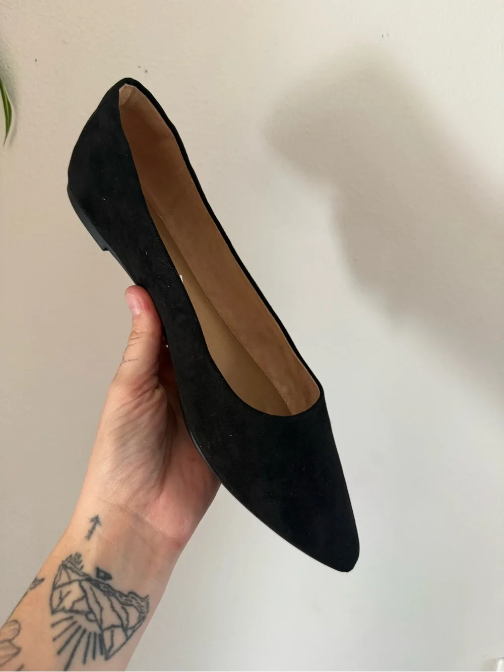 Pointed Toe Black Women's Flats